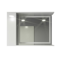 Шкаф LED (100*70) ШК27 с зеркалом дверь слева