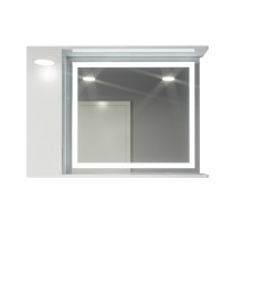 Шкаф LED (100*70) ШК27 с зеркалом дверь слева
