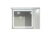 Шкаф LED (120*70) ШК29 с зеркалом  дверь справа