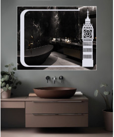 Зеркало LED D95 (100*80)