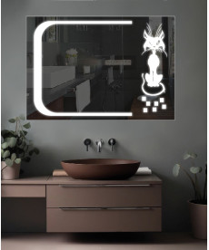 Зеркало LED D47 (100*80)