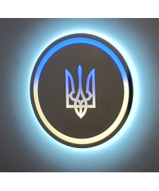 Зеркало круглое LED "СДЕЛАНО В УКРАИНЕ" (80*80)