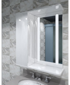 Шкаф LED (60*70) ШК15 с зеркалом дверь слева