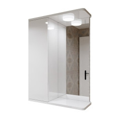 Шкаф LED (50*70) ШК2 с зеркалом  дверь слева