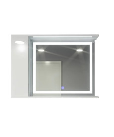 Шкаф LED (100*70) ШК34 с сенсором  дверь слева