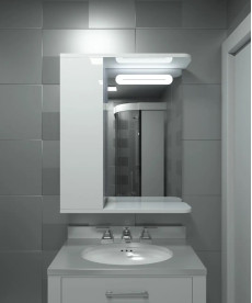 Шкаф LED (60*70) ШК5 с зеркалом дверь слева