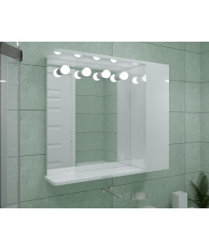 Шкаф LED (80*70) ШК19 с зеркалом  дверь справа