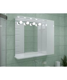 Шкаф LED (80*70) ШК22 с зеркалом  дверь справа