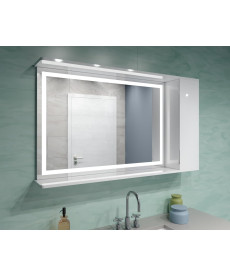 Шкаф LED (120*70) ШК30 с сенсором дверь справа
