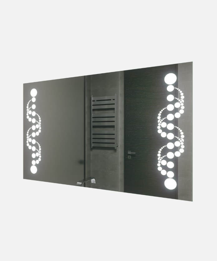 LED-зеркало с рисунком