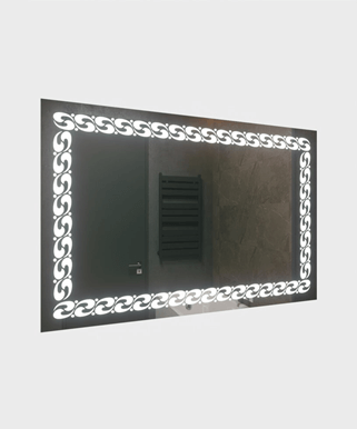 Большое прямоугольное зеркало с led-освещением от ХФЗИ Большое прямоугольное зеркало с led-освещением